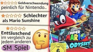 Ein-Stern-Bewertungen von Super Mario Odyssey auf Amazon