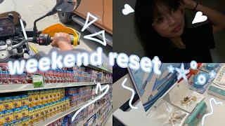 weekend reset ⋆⭒˚｡⋆ cleaning, room reset, unboxing, basketball, dentist