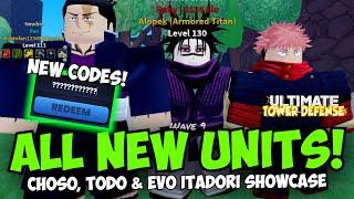 [2 Codes] All New Units Showcase in UTD Update! (Choso, Todo, & Itadori Evo!)