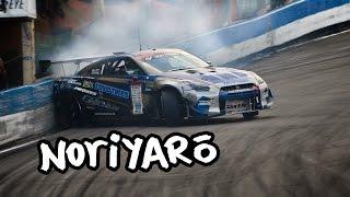 Drift GT-R misses crashing by inches! Kawabata in the GReddy R35 D1GP GT-R at Ebisu Circuit