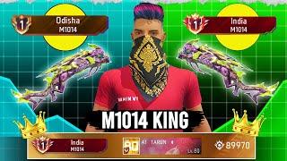 Finally M1014 Top 1 Done Tarun M1014 KingSolo Rank Push Tips and tricks #freefire