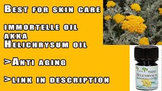 How to make Helichrysum oil /immortelle oil for skin care | Anti aging | link in description