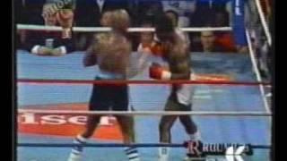 Marvin Hagler vs John Mugabi 6th round italian tv