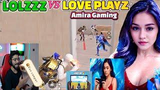 LOLZZZ GAMING VS LOVE PLAYZ AND AMIRA X GAMING FIGHT|Lolzzz Gaming vs Streamer 