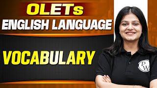 English Language 02 | Vocabulary  | Other Law Entrance Test (OLETs)