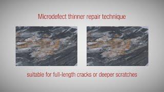 StoneLux® 2.0 microdefect thinner repair technique - step by step