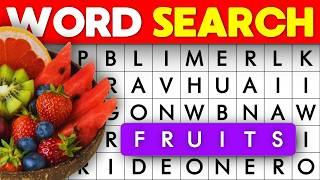  WORD SEARCH trivia: Find the HIDDEN FRUITS puzzle?