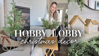 CHRISTMAS HOBBY LOBBY SHOP WITH ME AND HAUL || CHRISTMAS DECORATING IDEAS 2024