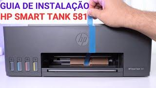 Como instalar a impressora HP Smart Tank 581 ou HP Smart Tank 584 - Guia de instalação detalhado