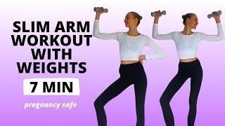 Arm Workout with Dumbbells or Weights Women Slim Arms Pregnancy Safe / Nina Dapper