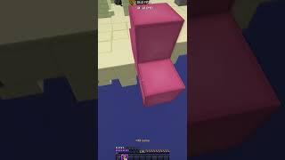 Insane 12 block Clutch in Bedwars!  #shorts