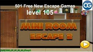 [Walkthrough] 501 Free New Escape Games level 105 - Mini room escape 2 - Complete Game