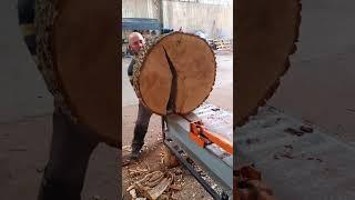 Crazy wood splitting skills #firewood #machine #shorts #woodwork