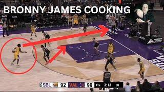 BRONNY JAMES is absolutely cooking the G League