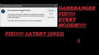 Port restricted Cone NAT Router Fix in Gameranger!!!!!! (Latest 2022 Fix)!!!!!!