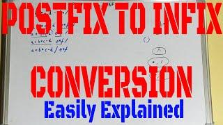 Postfix to Infix without Stack|How to Convert Infix to Postfix without Stack|Postfix to Infix