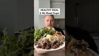 Healthy meal and my blood sugar. #bloodsugar #glucose #insulinresistant1 #healthyfood