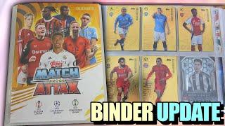 MATCH ATTAX 2024/25 Binder Update | How To Store The New Update & Festive Cards | Almost Complete