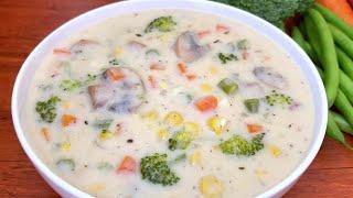 Creamy Vegetable Soup | Vegetable Soup Recipe | Creamy Soup Recipe