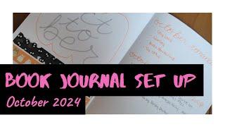 October 2024 Reading Journal/Bujo Set Up | Spooky Season | Artist's Loft Dot Grid