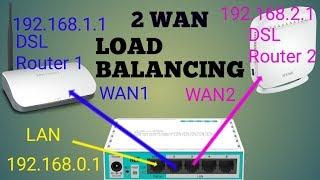 2 Wan Load Balancing in Mikrotik Tutorial 15