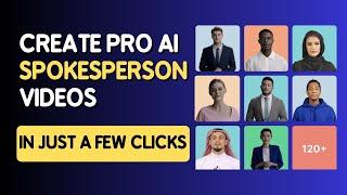 Create AI Spokesperson Videos FAST with This Trick!