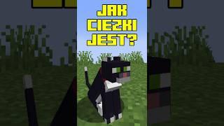 JAK CIĘŻKI JEST KOT W MINECRAFT?  #minecraft #minecraftpolska #minecraftshorts #shorts