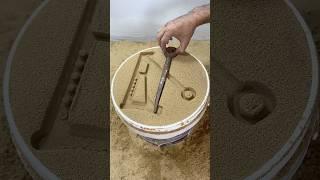 ‎‏‎‏‎‏The art of shaping metals on sand is satisfying and relaxing   #satisfying  #art