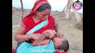 Open breastfeeding vlogs new 2024 indian latest desi | ‎@Swatibhabhivlogs 