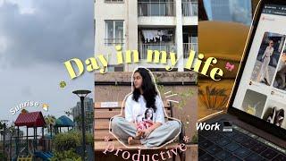 *5 AM PRODUCTIVE* Day in my life️ | work , movie , TOO much bak bak & so much more 