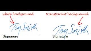 How To Make A Transparent PDF Signature Stamp