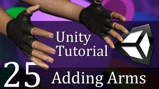 25. Unity Tutorial, ADDING ARMS - Create a Survival Game