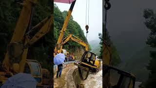 Excavator Accident Sink Underwater Heavy Recovery