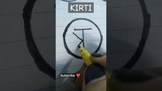 "KIRTI" Name Logo Comment Your Name #shorts #viral