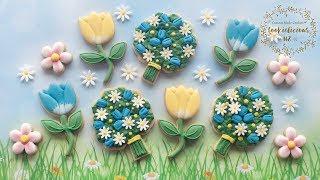 How to make Tulips & Flower Bouquet cookies