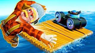 БЕШЕНЫЙ ЧИТЕРНЫЙ ДВИГАТЕЛЬ НА ПЛОТУ! Raft Mechanic выживание Scrap Mechanic