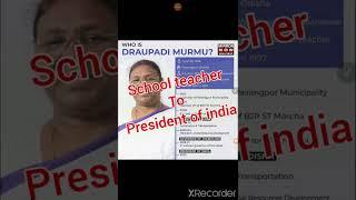 from school teacher to president of India ||about draupadi murmu||draupadi murmu political career