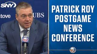 Patrick Roy talks Islanders strong bounce-back effort in 3-0 shutout win of Buffalo | SNY