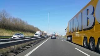 Wegvideo Waalwijk: A59》A27 Knooppunt Hooipolder 》A27 Utrecht 》Keizersveerbrug 》Merwedebrug.