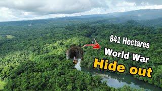 The STRANGE 841 HECTARES JAPANESE HIDEOUT during World War II in Philippines.