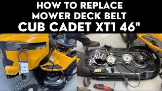 How to Replace Mower Deck Belt Cub Cadet XT1 46"