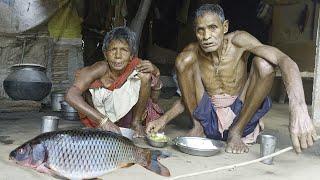 old tribe couple lifestyle || traditional life || poor people village life || 99 years old grandma