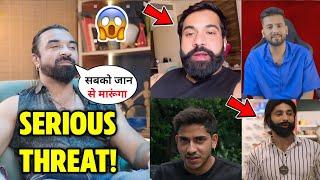 OMG! Ajaz Khan VERY ANGRY on Rajveer Fitness, Elvish Yadav, Harsh Beniwal & Purav Jha