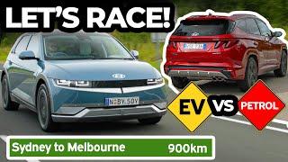 How much SLOWER is it? (EV vs Petrol Long Distance Race 2022)