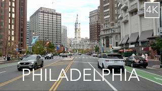 Philadelphia City Drive 4K -  Driving Tour of Philly