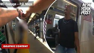 Video shows cops repeatedly warning suspect to ‘drop the knife’ before Brooklyn subway shooting