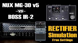 Nux MG 30 vs Boss IR-2 RECTIFIER Riffs & Lead