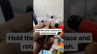 HOW TO MAKE A DETAIL BRUSH. - DIY #customizer #sneakerart #customshoes #diycrafts #diy #jugaad #art