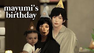 mayumi's birthday, a first step into toddlerhood - shin & maya | the sims 4