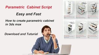 Parametric cabinet script - How to create parametric cabinet in 3dsmax-easy and fast